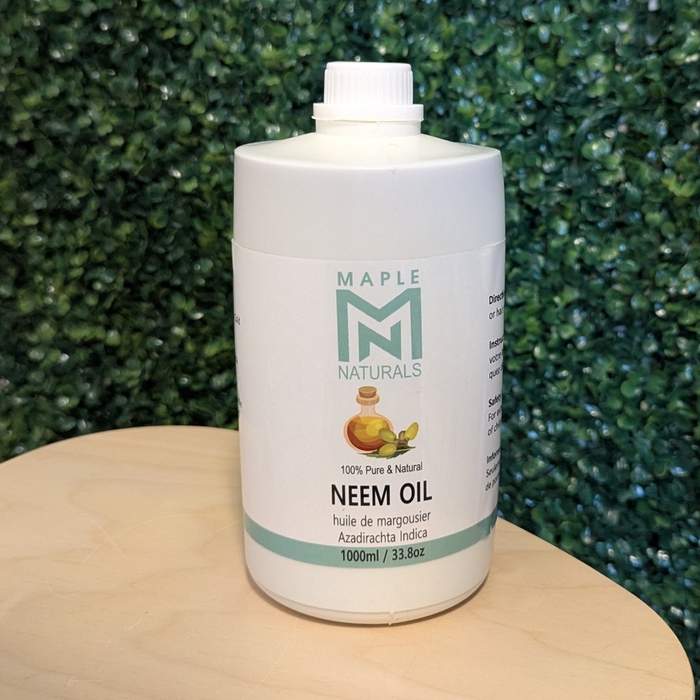 Maple Naturals 100% Pure Natural Neem Oil, 33.8 oz (1000ML)